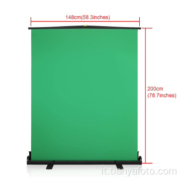 148x200cm Fotografia in studio sfondo portatile Green Screen